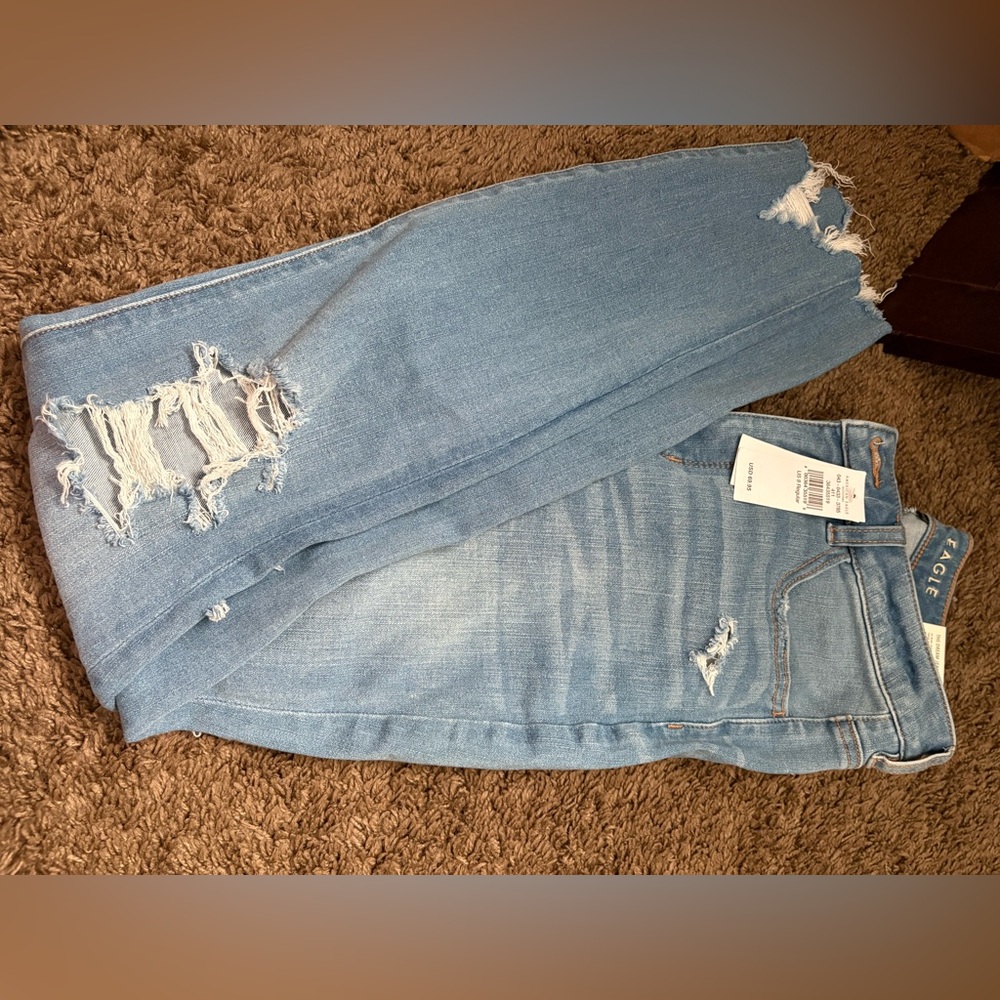 American Eagle Outfitters High Rise Blue Jeans